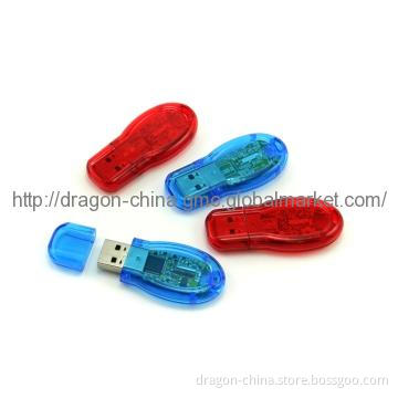 Transparent Plastic USB Memory Stick